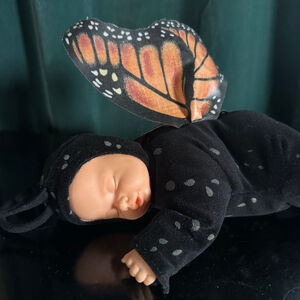 Baby Anne Geddes Black Butterfly Doll
